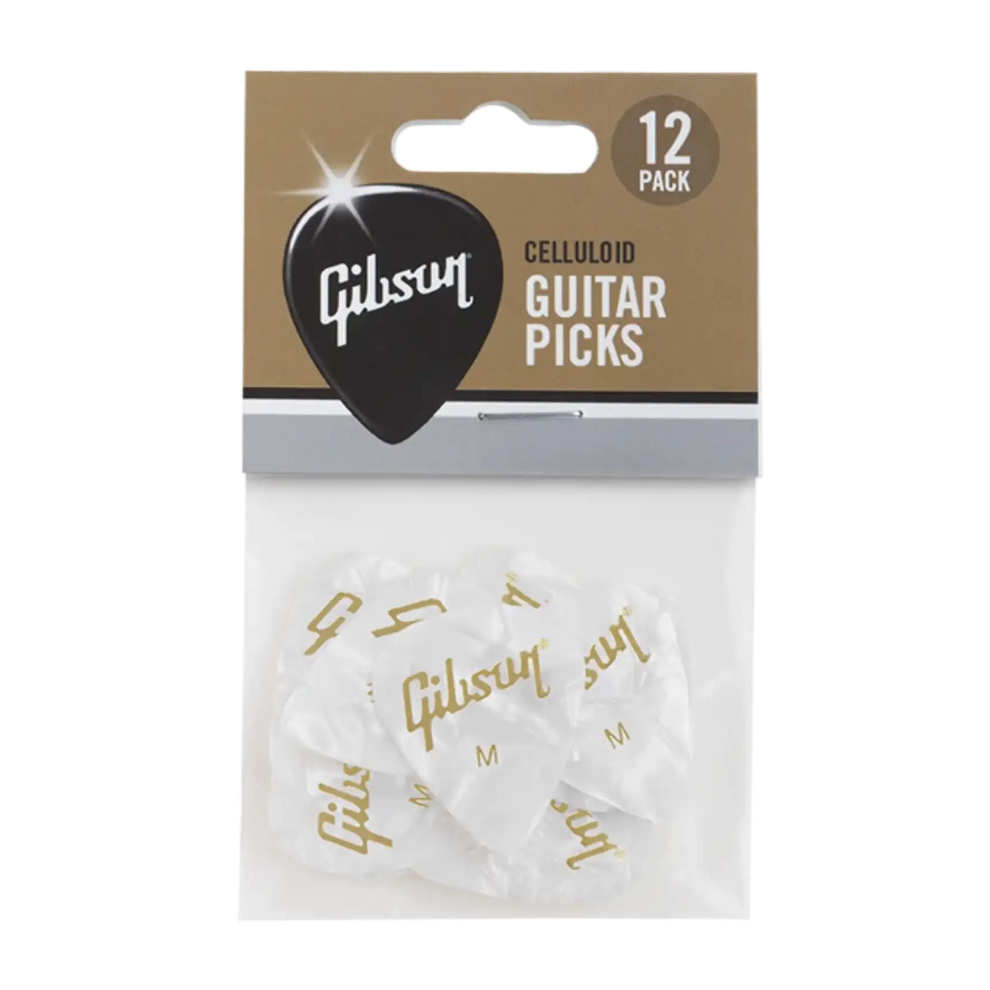 Gibson Pearloid Medium Guitar Picks (12 Pack)