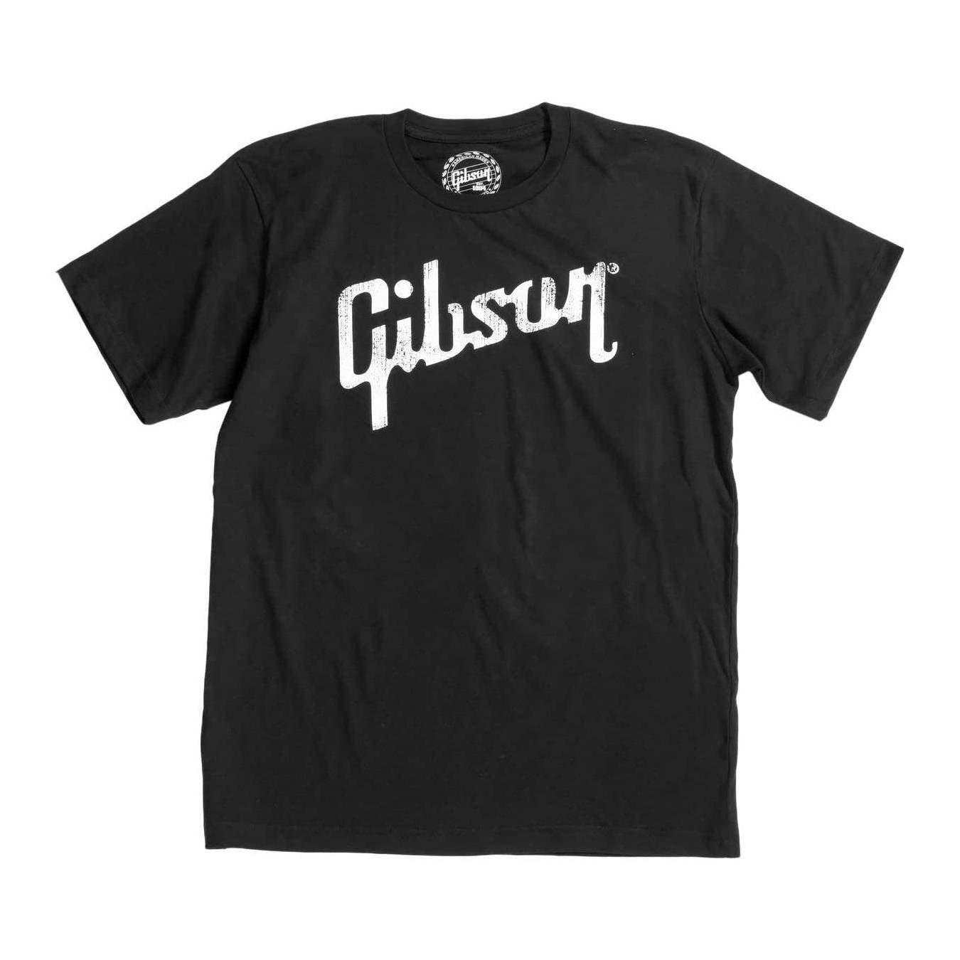 Gibson Distressed Gibson Logo T-Shirt in Black (XXL)