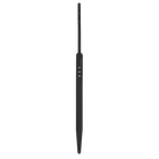 Gibson The Split Diamond black guitar strap with leather ends, featuring a distinctive split diamond pattern for electric guitar support.