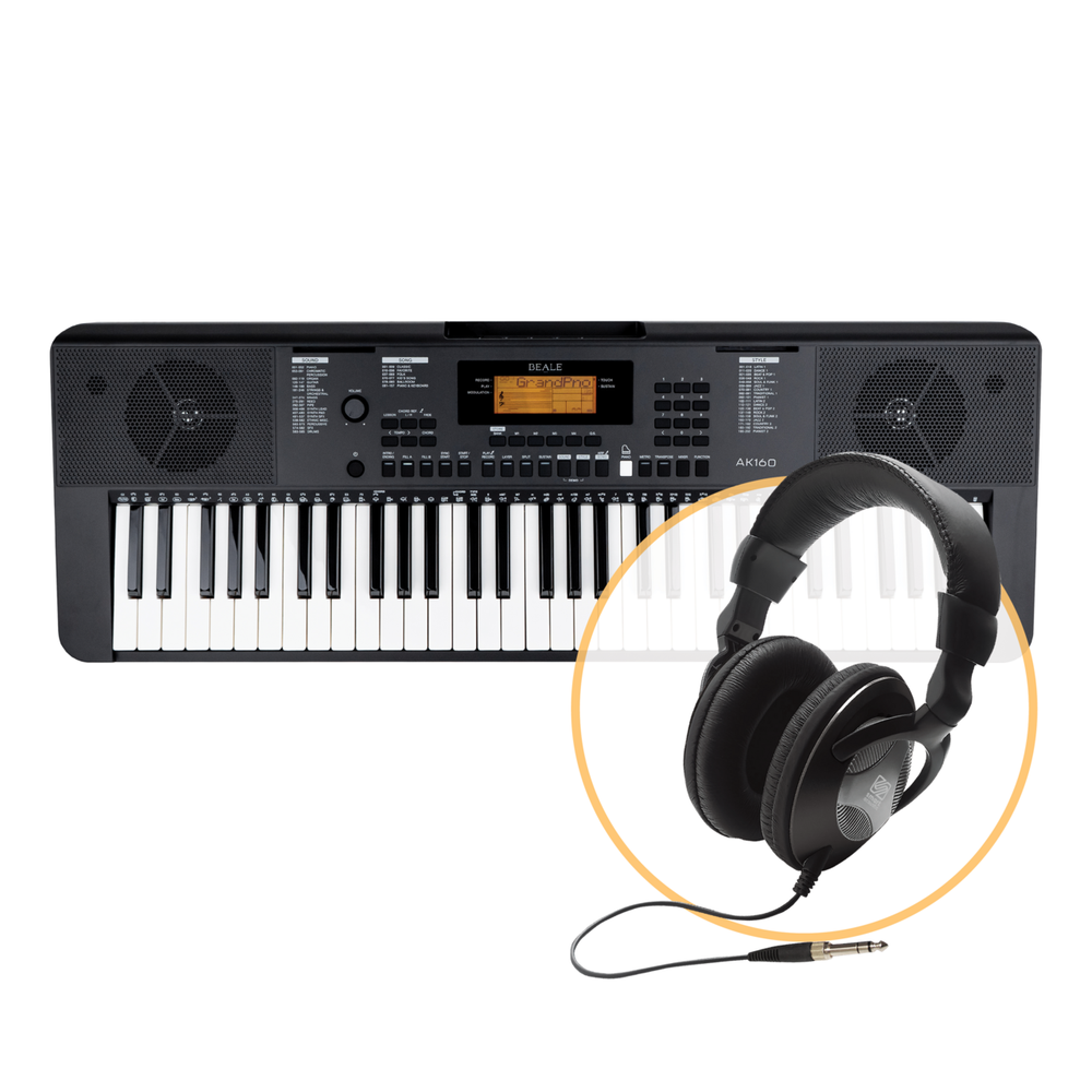 Beale AK160 61 Key Digital Keyboard Headphone Bundle