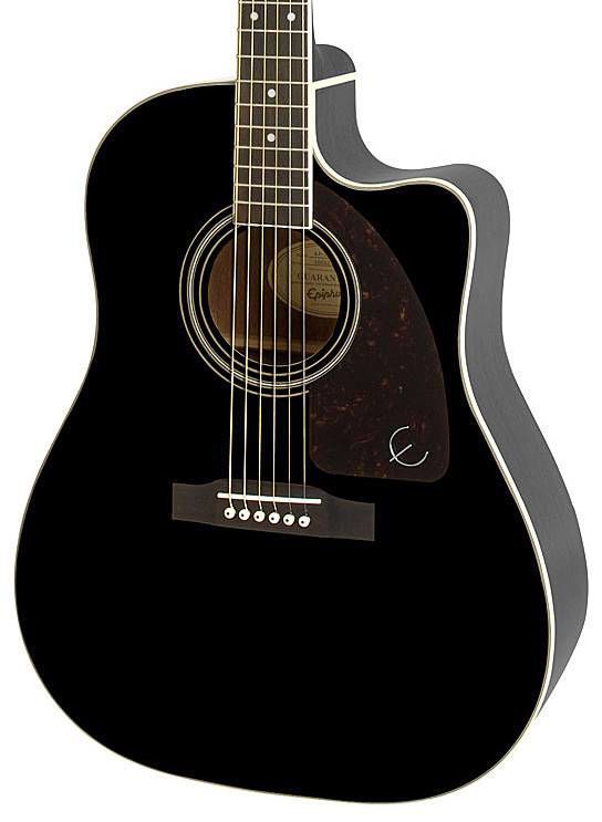 Epiphone AJ-220SCE Acoustic Guitar in Ebony