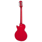 Epiphone Les Paul Melody Maker E1 electric guitar in Heritage Cherry Sunburst with a solid body and dual pickups.