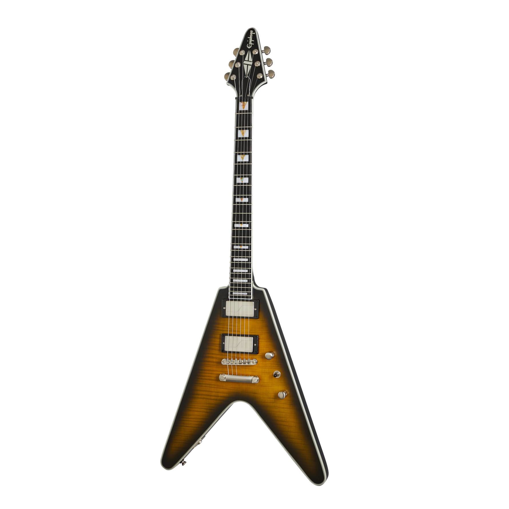 Epiphone Prophecy Flying V Electric Guitar - Yellow Tiger Aged Gloss