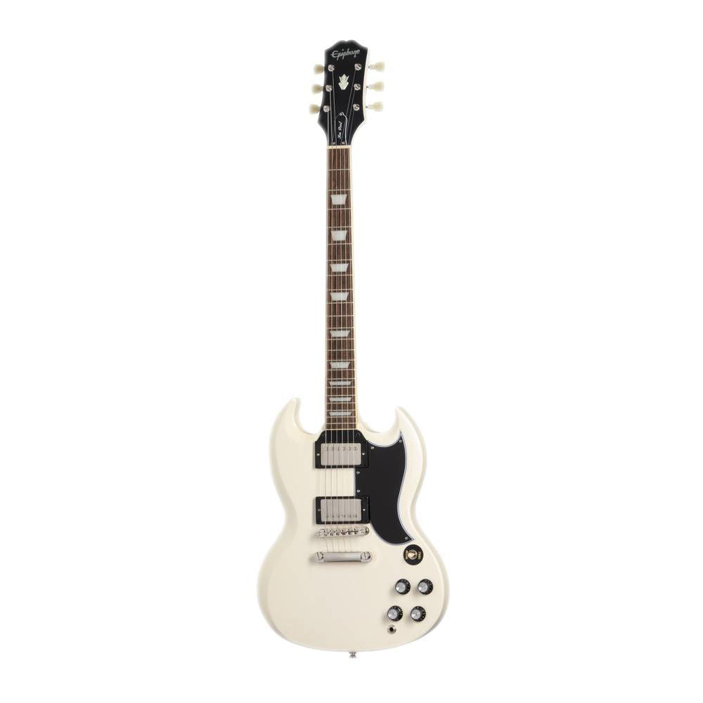 Epiphone 1961 LP SG Standard Electric Guitar with Case - Aged Classic White