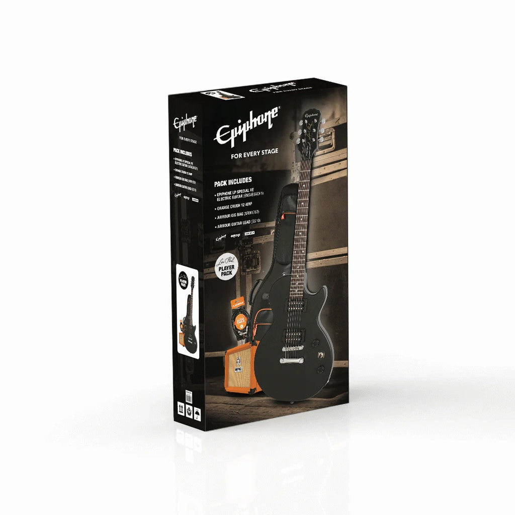 Epiphone Power Players Les Paul Electric Guitar Pack - Dark Matter Ebony