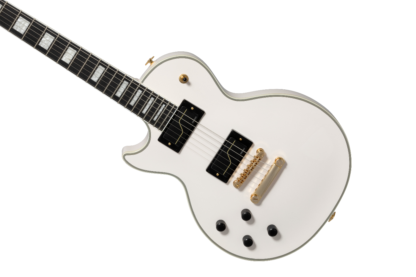 Epiphone Matt Heafy LP Custom Electric Guitar White Left Handed with Case