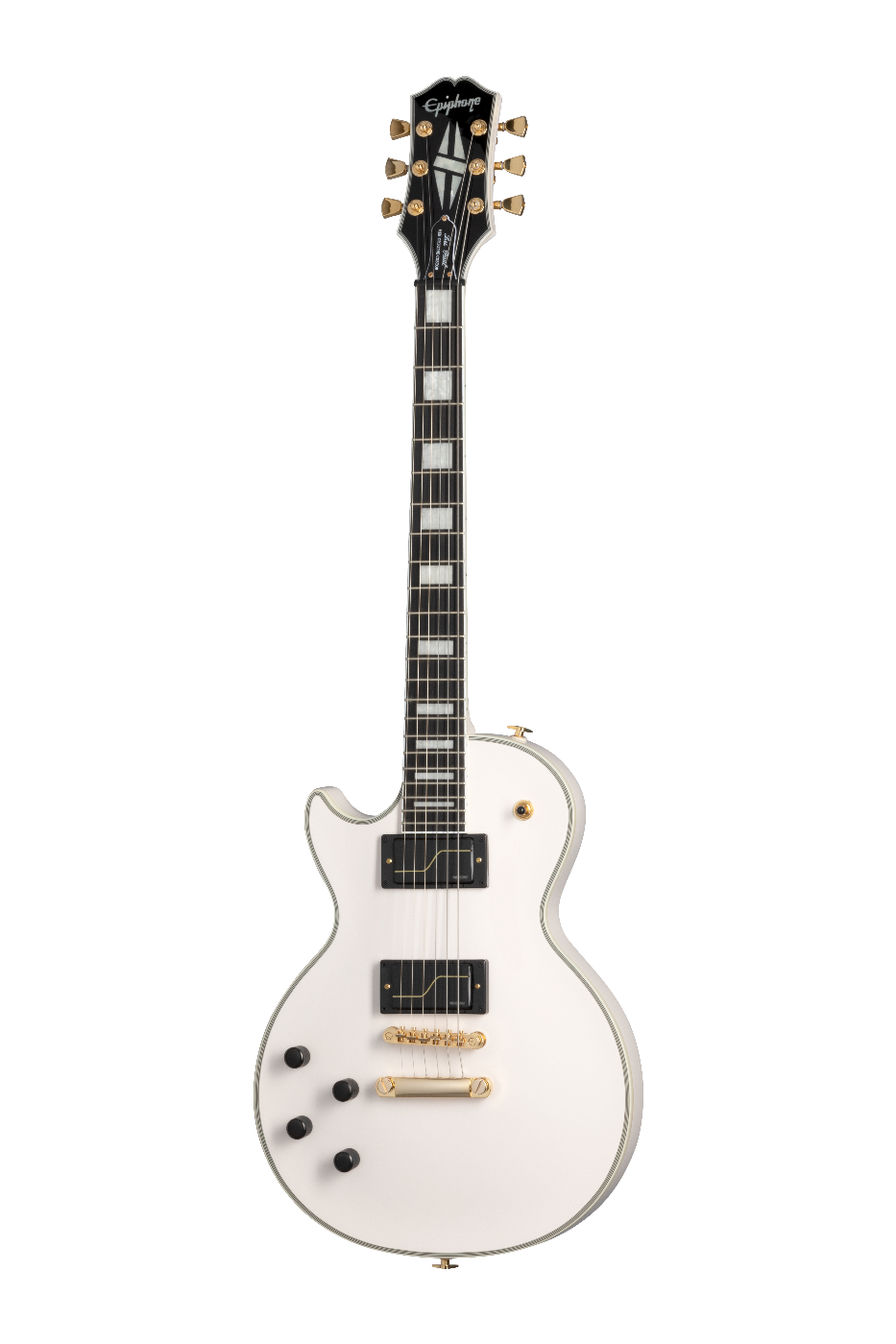 Epiphone Matt Heafy LP Custom Electric Guitar White Left Handed with Case
