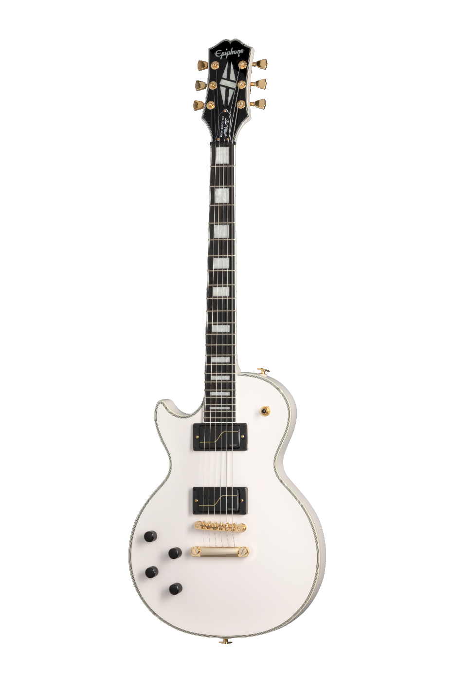 Epiphone Matt Heafy LP Custom Electric Guitar White Left Handed with Case