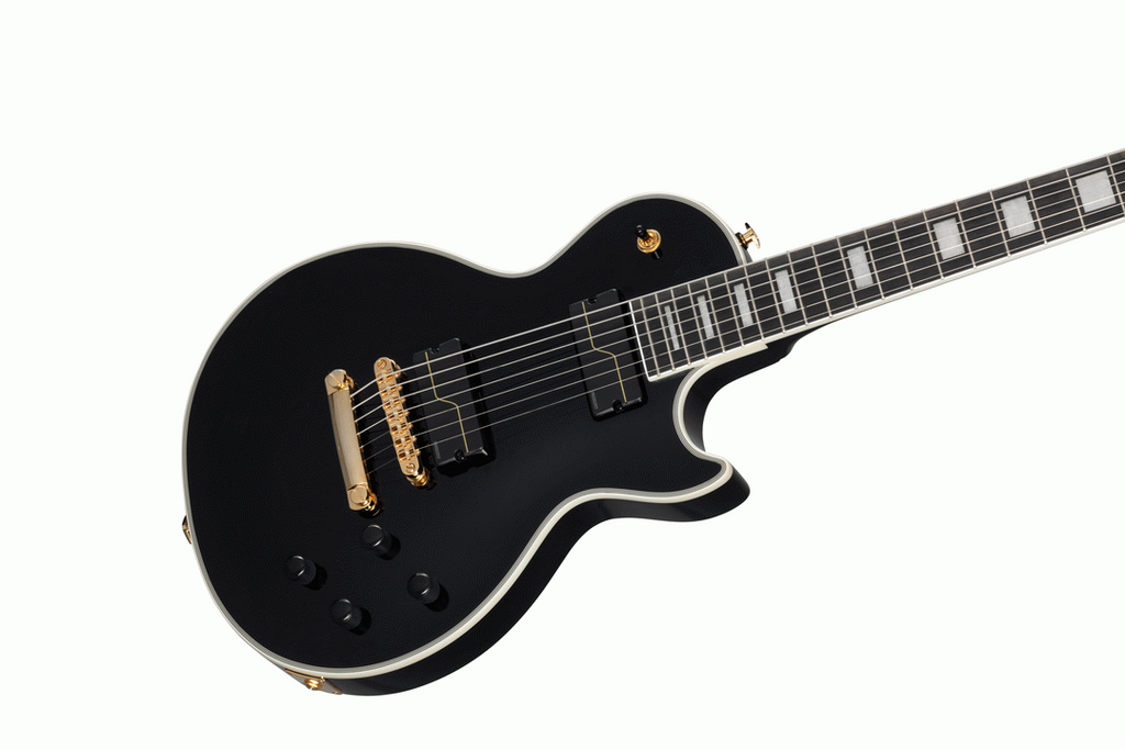 Epiphone Matt Heafy LP Custom 7-String Electric Guitar Ebony with Case