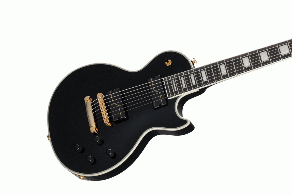 Epiphone Matt Heafy LP Custom 7-String Electric Guitar Ebony with Case