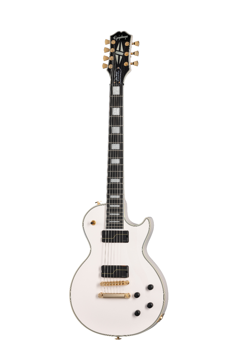 Epiphone Matt Heafy LP Custom 7-String Electric Guitar White with Case