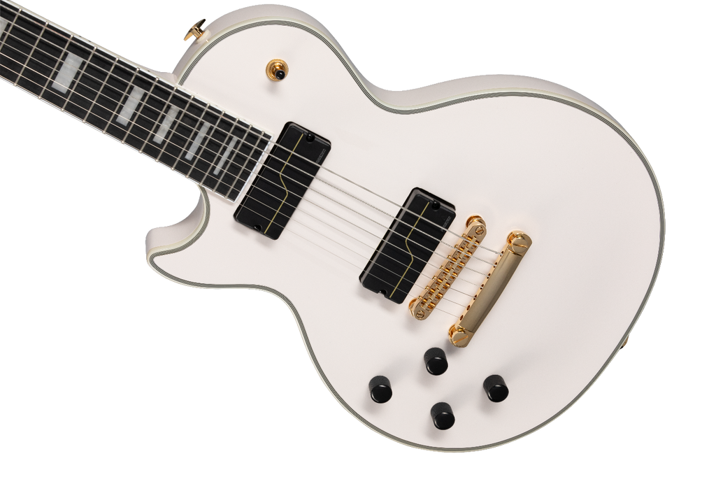 Epiphone Matt Heafy LP Custom 7-String Electric Guitar White Left-Handed with Case