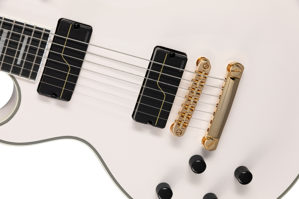 Epiphone Matt Heafy LP Custom 7-String Electric Guitar White Left-Handed with Case