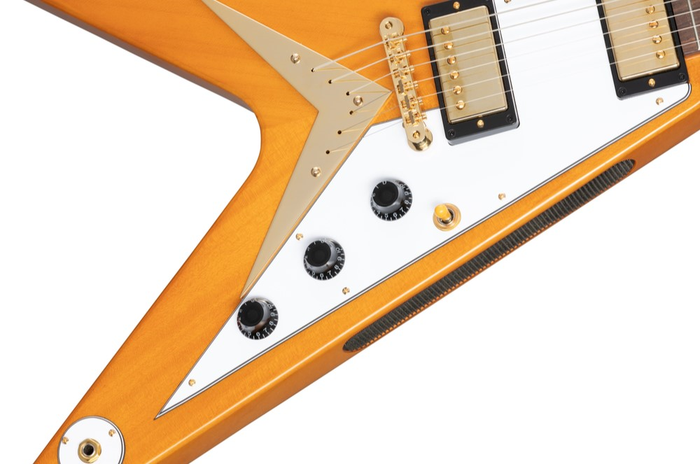 Epiphone 1958 Korina Flying V Electric Guitar - Aged Natural