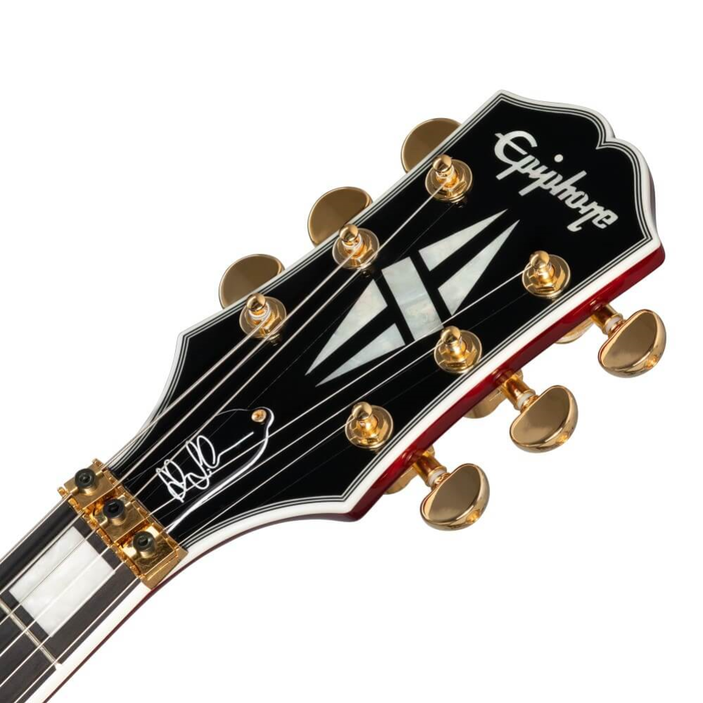 Epiphone Alex Lifeson Les Paul Custom Axcess Electric Guitar with Floyd Rose - Ruby