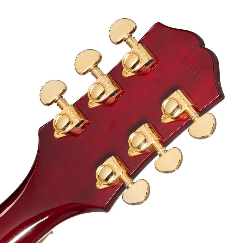 Epiphone Alex Lifeson Les Paul Custom Axcess Electric Guitar with Floyd Rose - Ruby