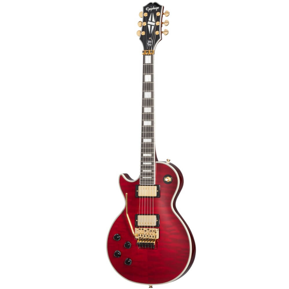 Epiphone Alex Lifeson Les Paul Custom Axcess Left-Handed Electric Guitar - Ruby