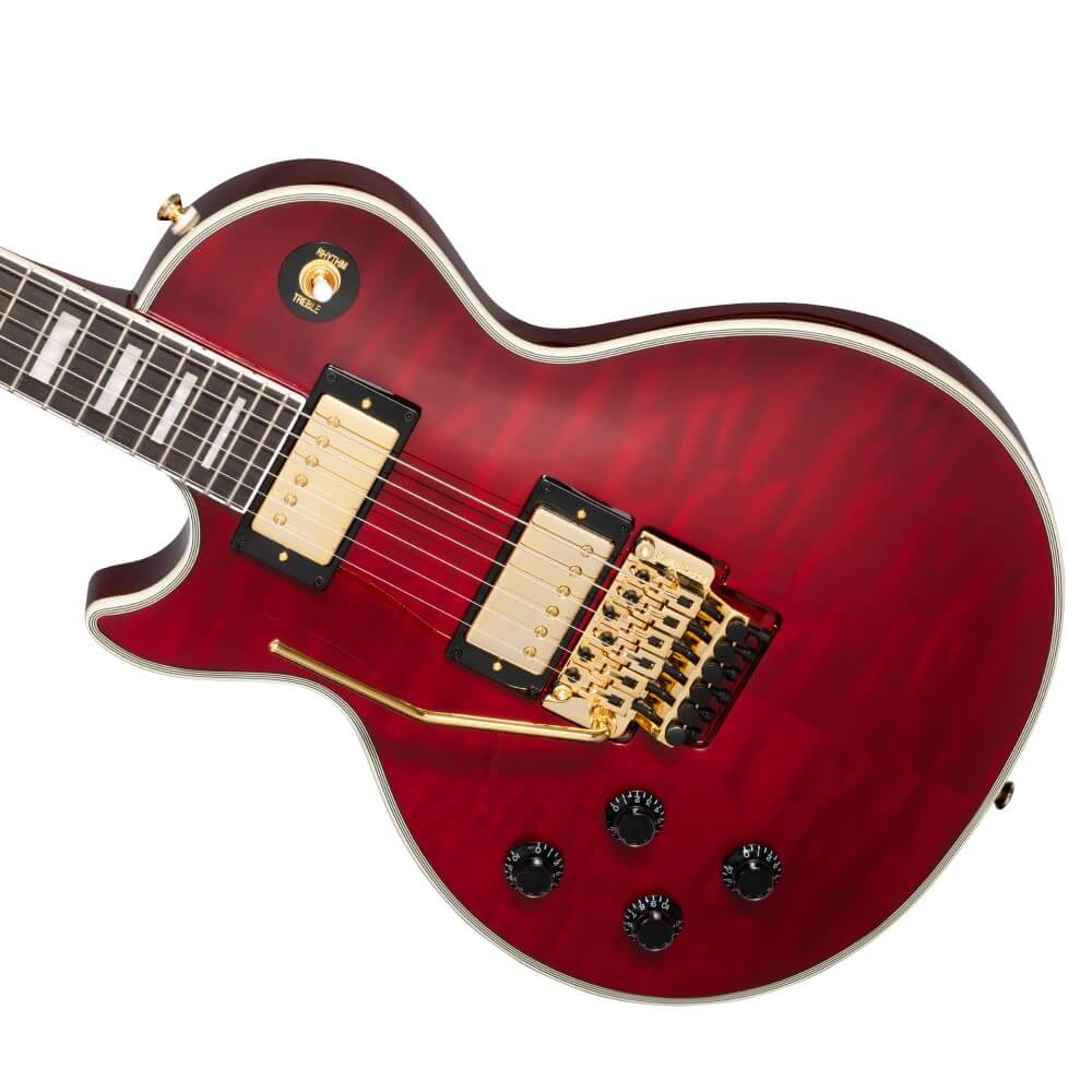 Epiphone Alex Lifeson Les Paul Custom Axcess Left-Handed Electric Guitar - Ruby