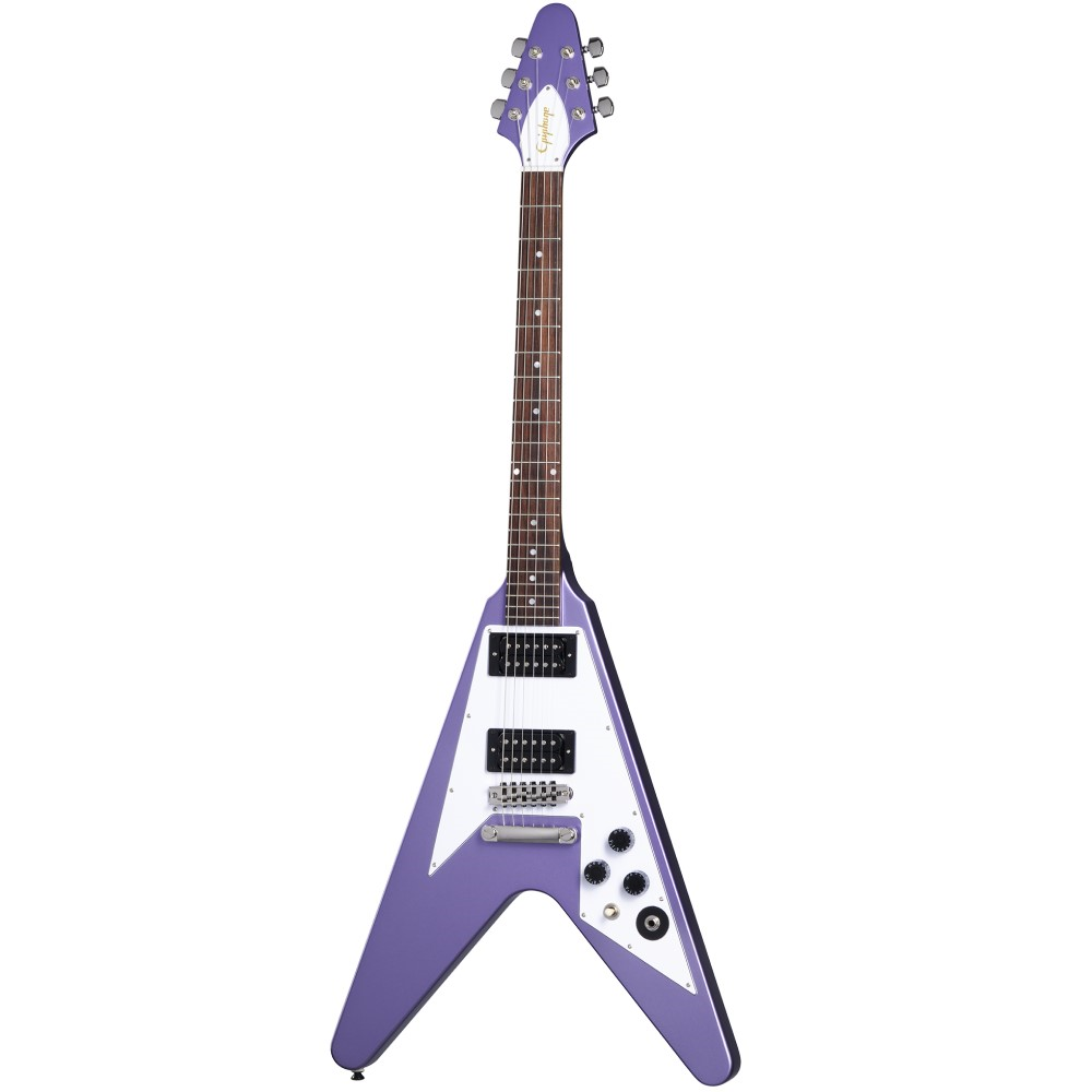 Epiphone Kirk Hammett Signature 1979 Flying V Electric Guitar - Purple Metallic