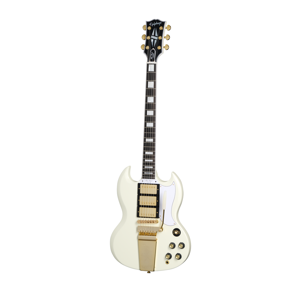 Epiphone Inspired by Gibson 63 Les Paul SG Custom Maestro in White