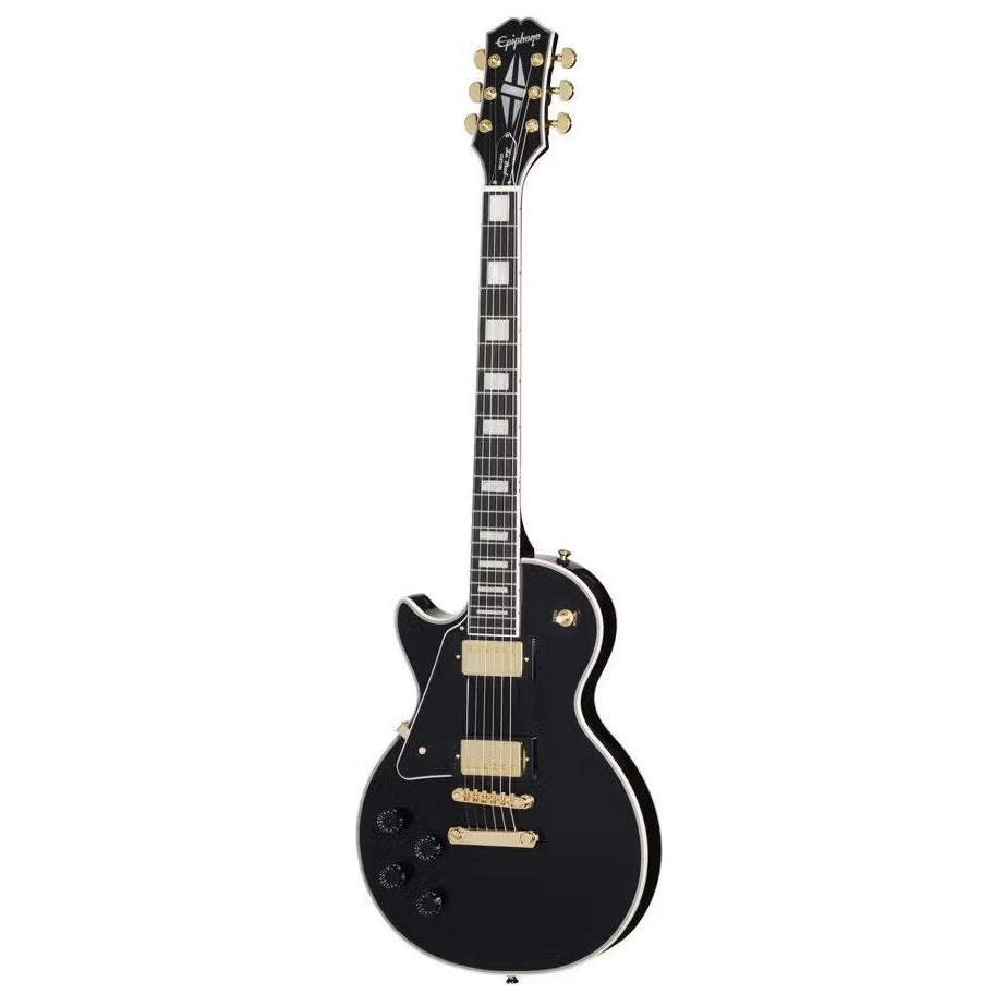 Epiphone Les Paul Custom Ebony (Left Hand) - Incl Premium Bag