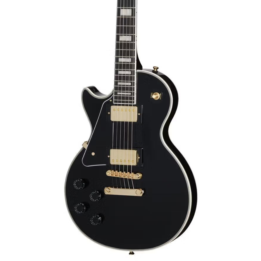 Epiphone Les Paul Custom Ebony (Left Hand) - Incl Premium Bag