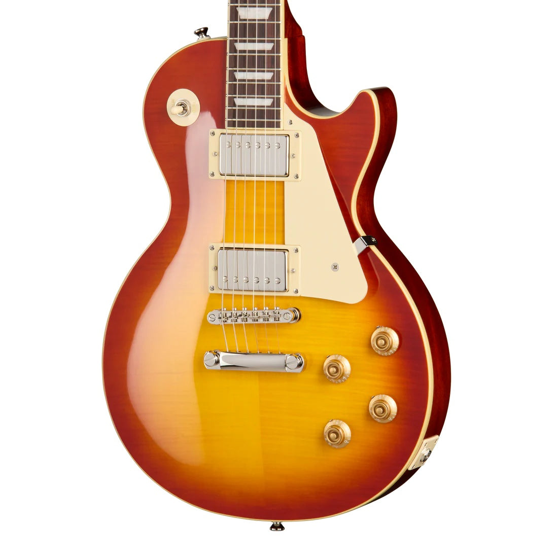 Epiphone Les Paul Std 50's Figured Washed Cherry Sunburst - Incl Bag