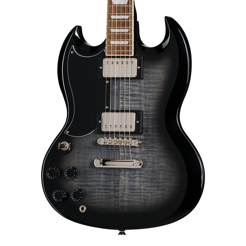 Epiphone SG Tribute Plus Electric Guitar (LH) - Ebony Burst