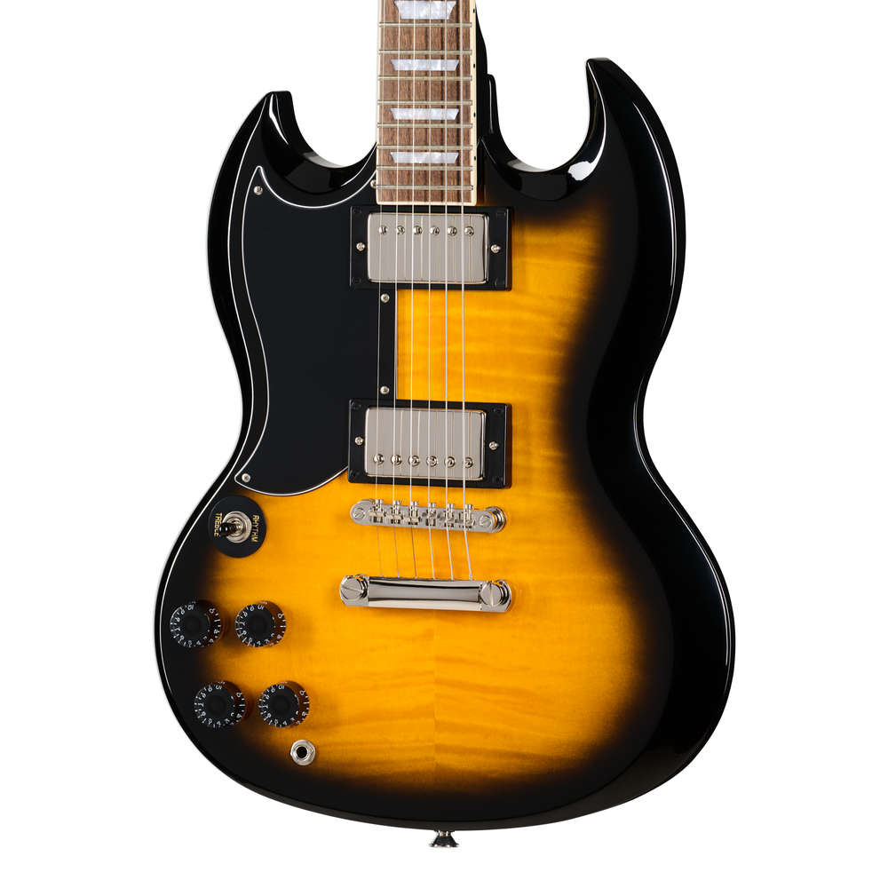 Epiphone SG Tribute Plus Electric Guitar (LH) - Vintage Sunburst
