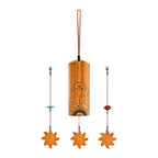 Meinl Aurora Cosmic Bamboo Chime, hand percussion instrument with metallic and bamboo elements, used for musical and artistic performances.