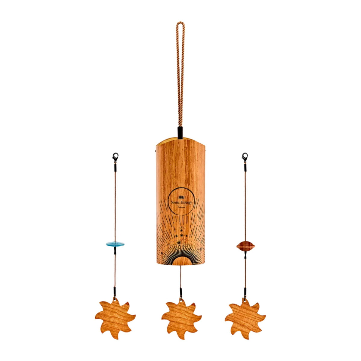 Meinl Aurora Cosmic Bamboo Chime, hand percussion instrument with metallic and bamboo elements, used for musical and artistic performances.