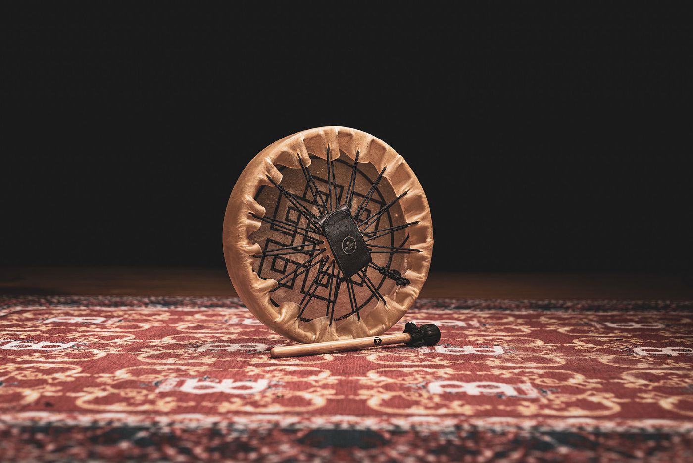 Meinl Sonic Energy Native American-Style Hoop Drum -15in - Endless Knot