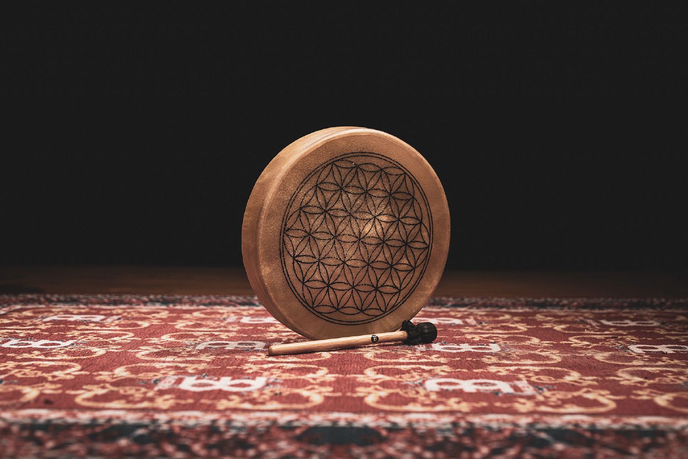 Meinl Sonic Energy Native American-Style Hoop Drum -15in -Flower Of Life