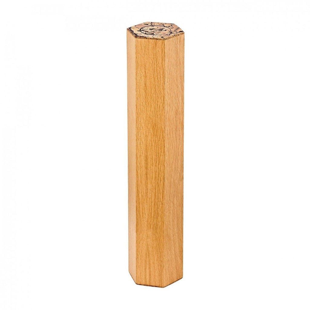 Meinl RM1OAK 5-Minute Oak Rainmaker, 51.5cm hand percussion instrument with wooden beads and textured surface for soothing rain sounds.
