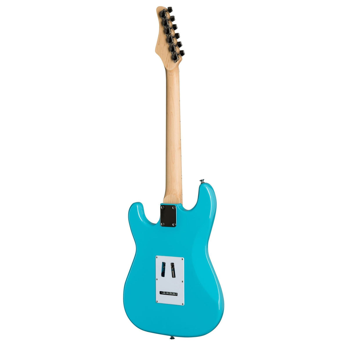 Kramer Focus VT211S electric guitar in vibrant teal color, featuring a sleek body and modern design for musicians.