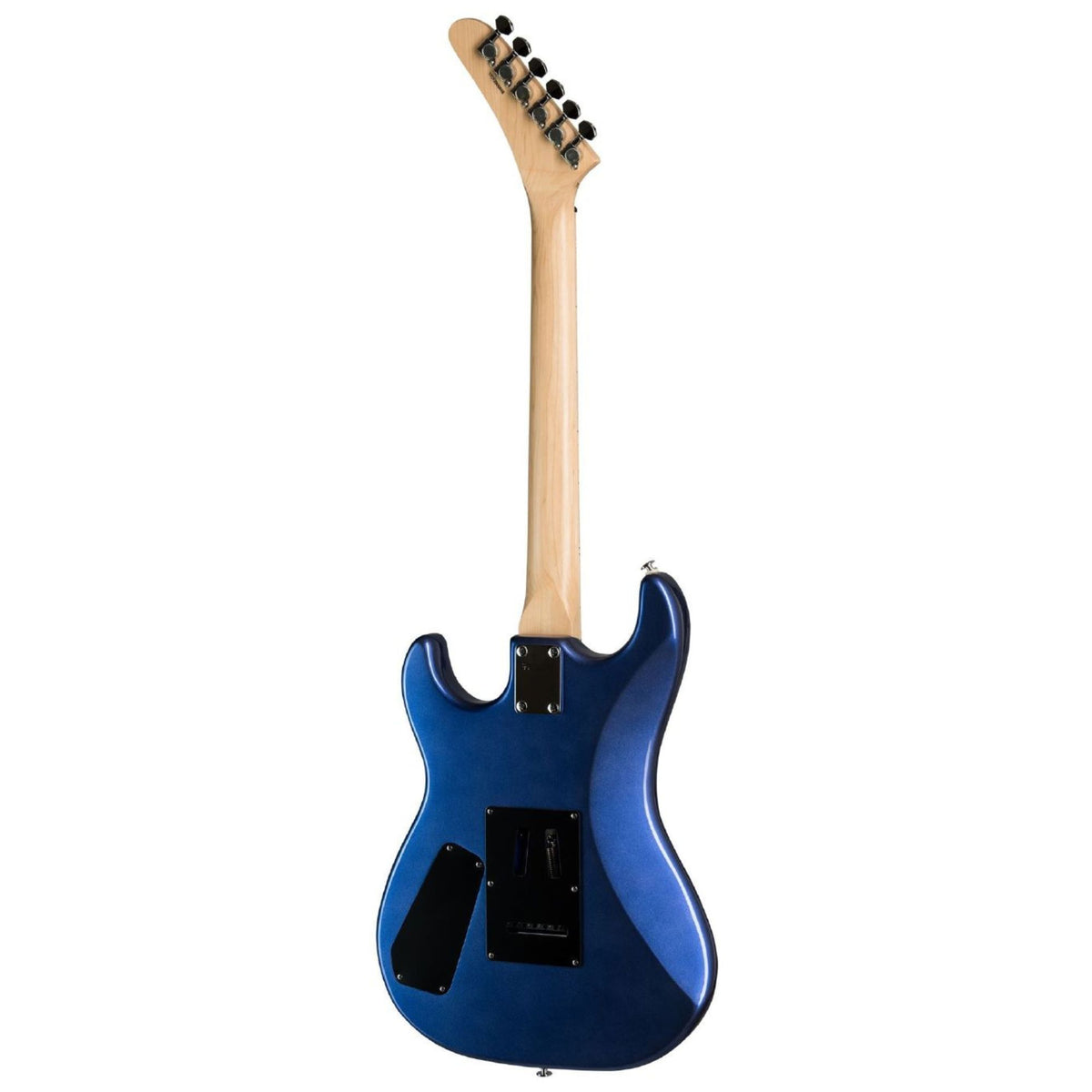 Kramer Baretta Special electric guitar in Candy Blue with a sleek body and chrome hardware, ideal for rock and metal music.