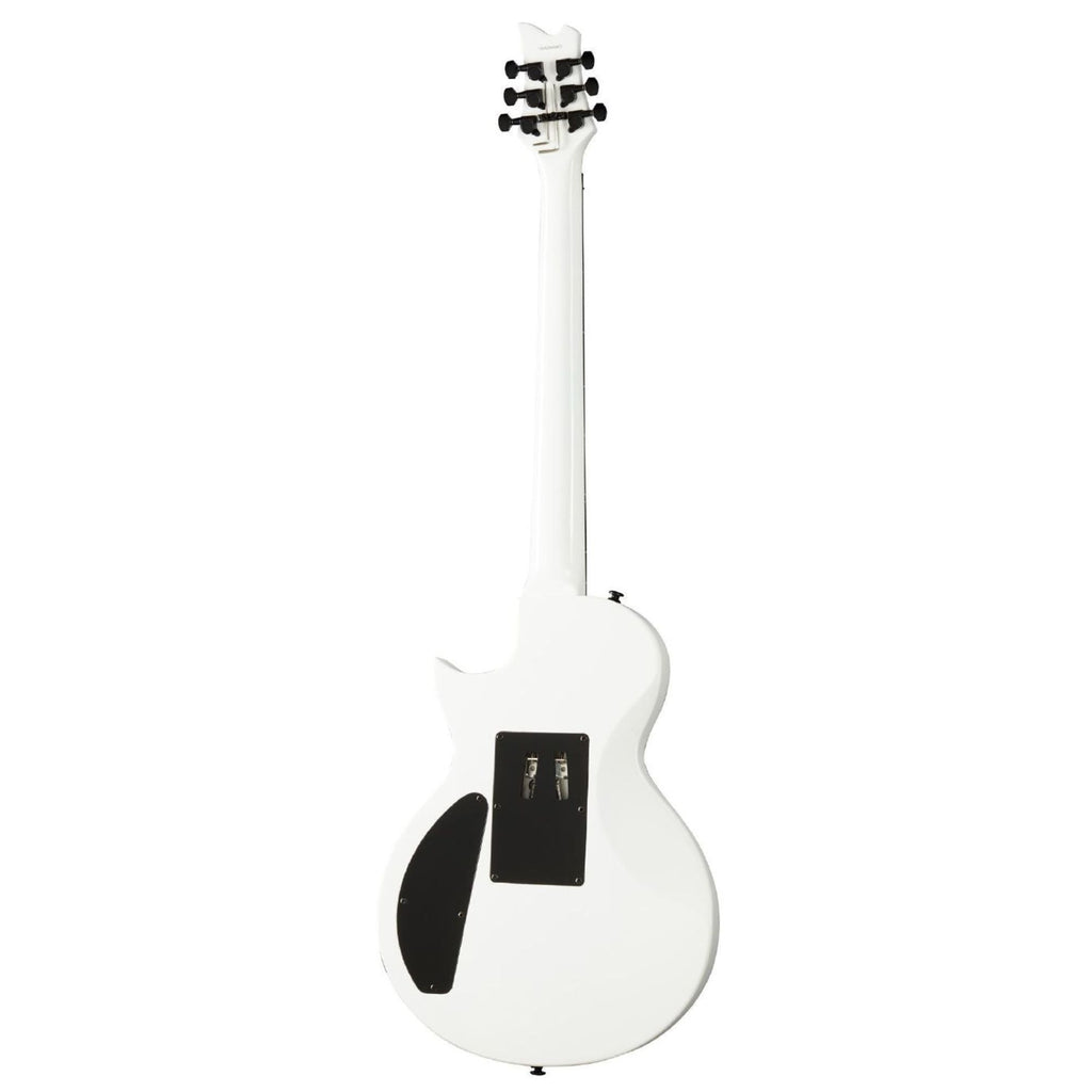 Kramer Assault 220 electric guitar in Alpine White with a sleek body and maple neck, perfect for rock and metal music.