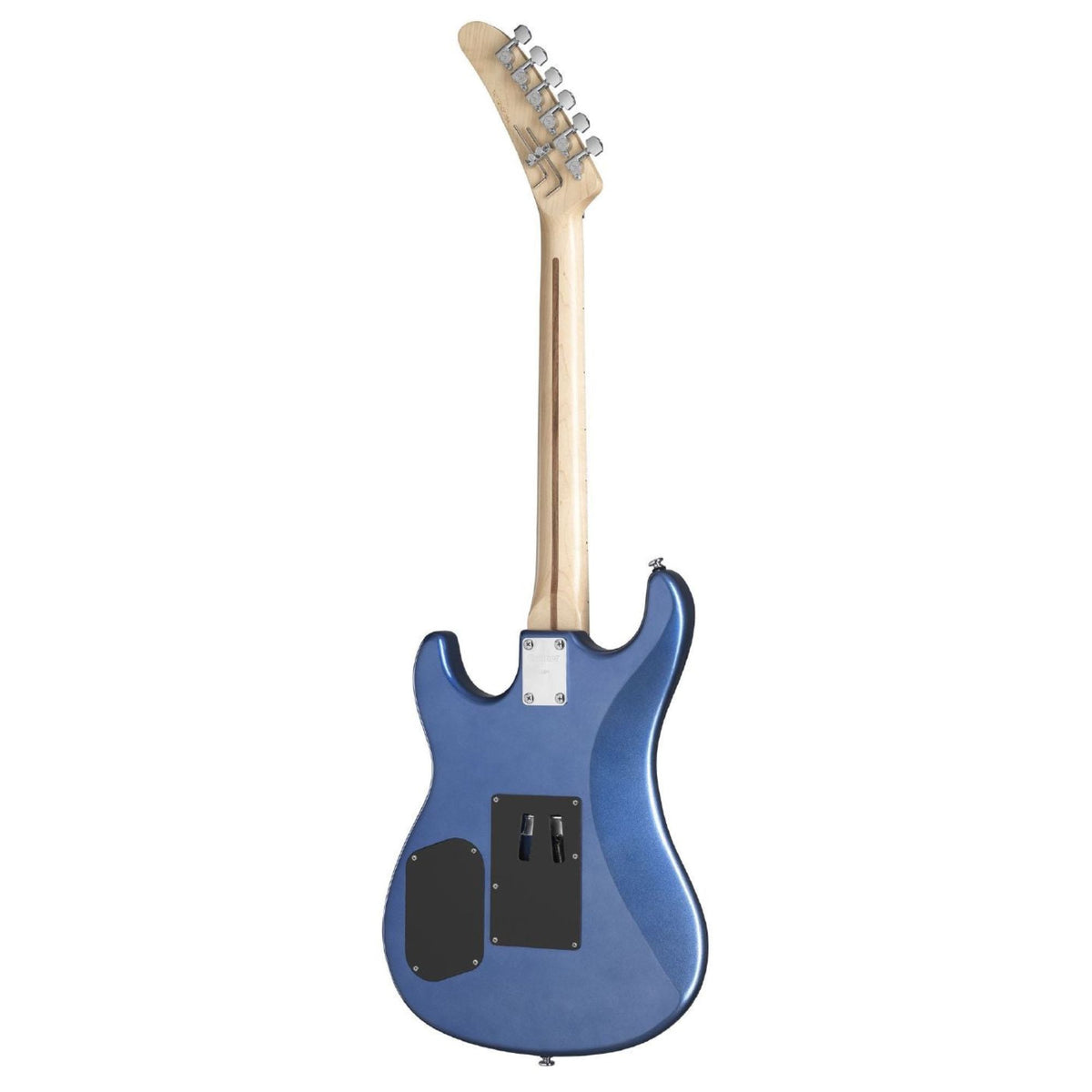 Kramer The 84 electric guitar in blue metallic finish, featuring a sleek body and six strings, ideal for rock music players.