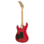 Kramer The 84 electric guitar in radiant red with a sleek body and six strings, showcasing its iconic design and vibrant finish.
