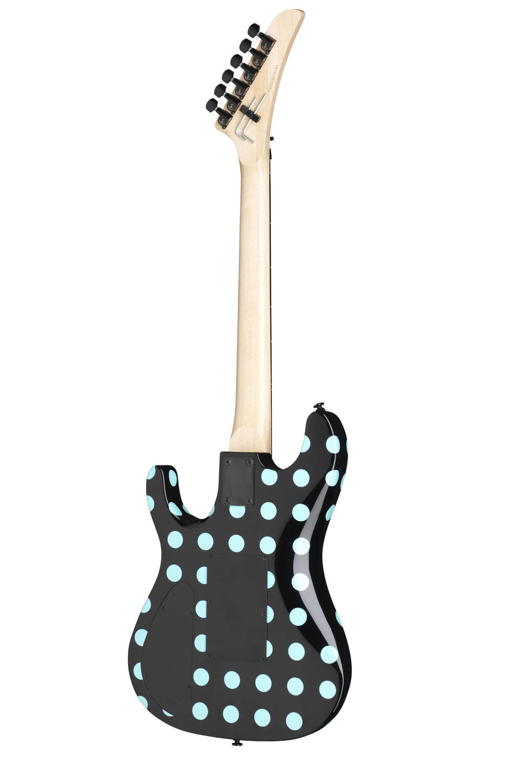 Kramer Nightswan Electric Guitar - Black/Blue Polka Dot