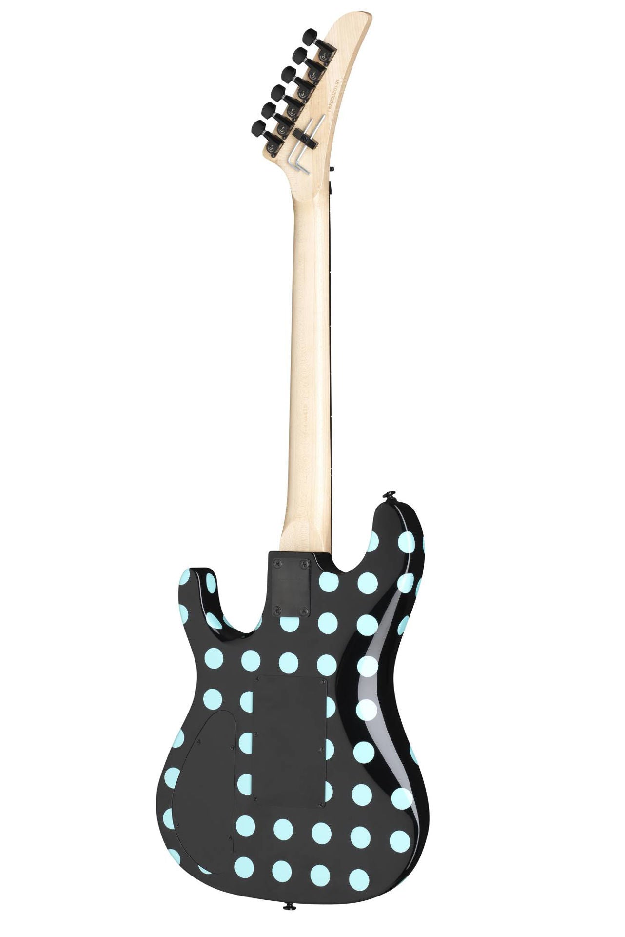 Kramer Nightswan Electric Guitar - Black/Blue Polka Dot
