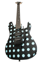 Kramer Nightswan Electric Guitar - Black/Blue Polka Dot