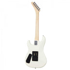 Kramer Baretta Special electric guitar in vintage white with black pickguard, shown from the front with six strings and control knobs.