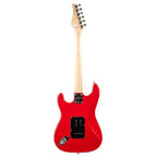 Kramer Focus VT211S electric guitar in red with black pickguard, showcasing its sleek body and six-string design.
