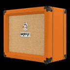 Orange Crush 20 guitar amplifier from Orange, featuring a compact design with control knobs and a vintage orange finish.