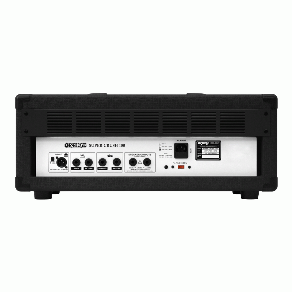 Orange Super Crush 100 Guitar Head in Black