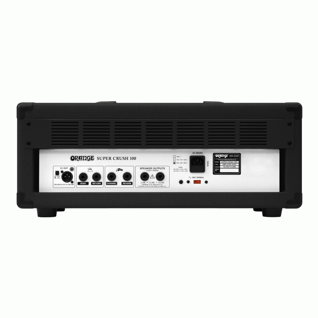 Orange Super Crush 100 Guitar Head in Black