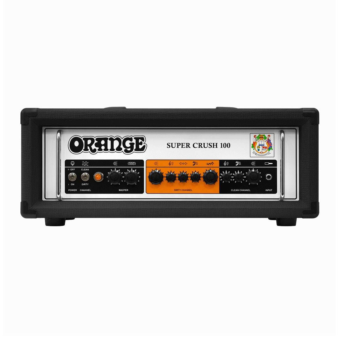 Orange Super Crush 100 Guitar Head in Black
