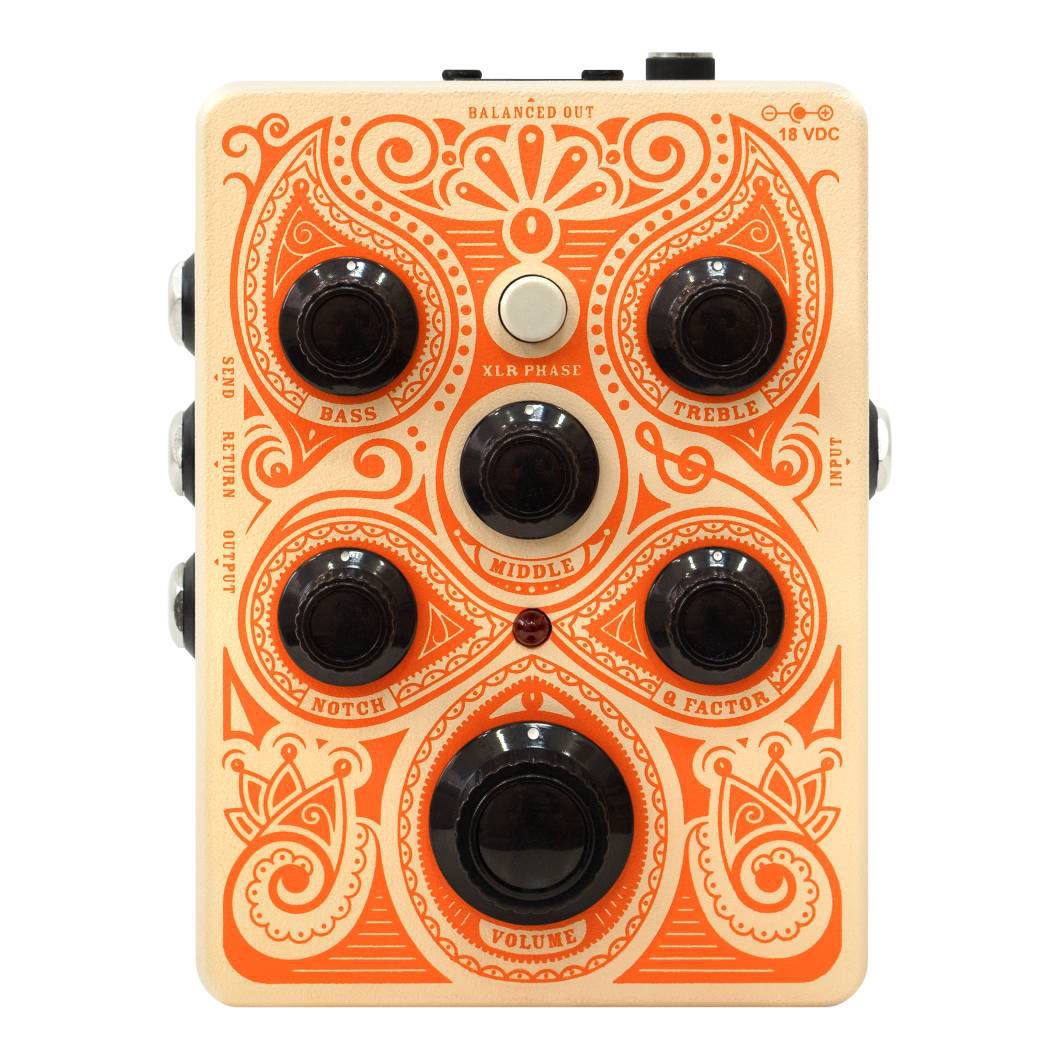 Orange Acoustic Pre Amp Effects Pedal