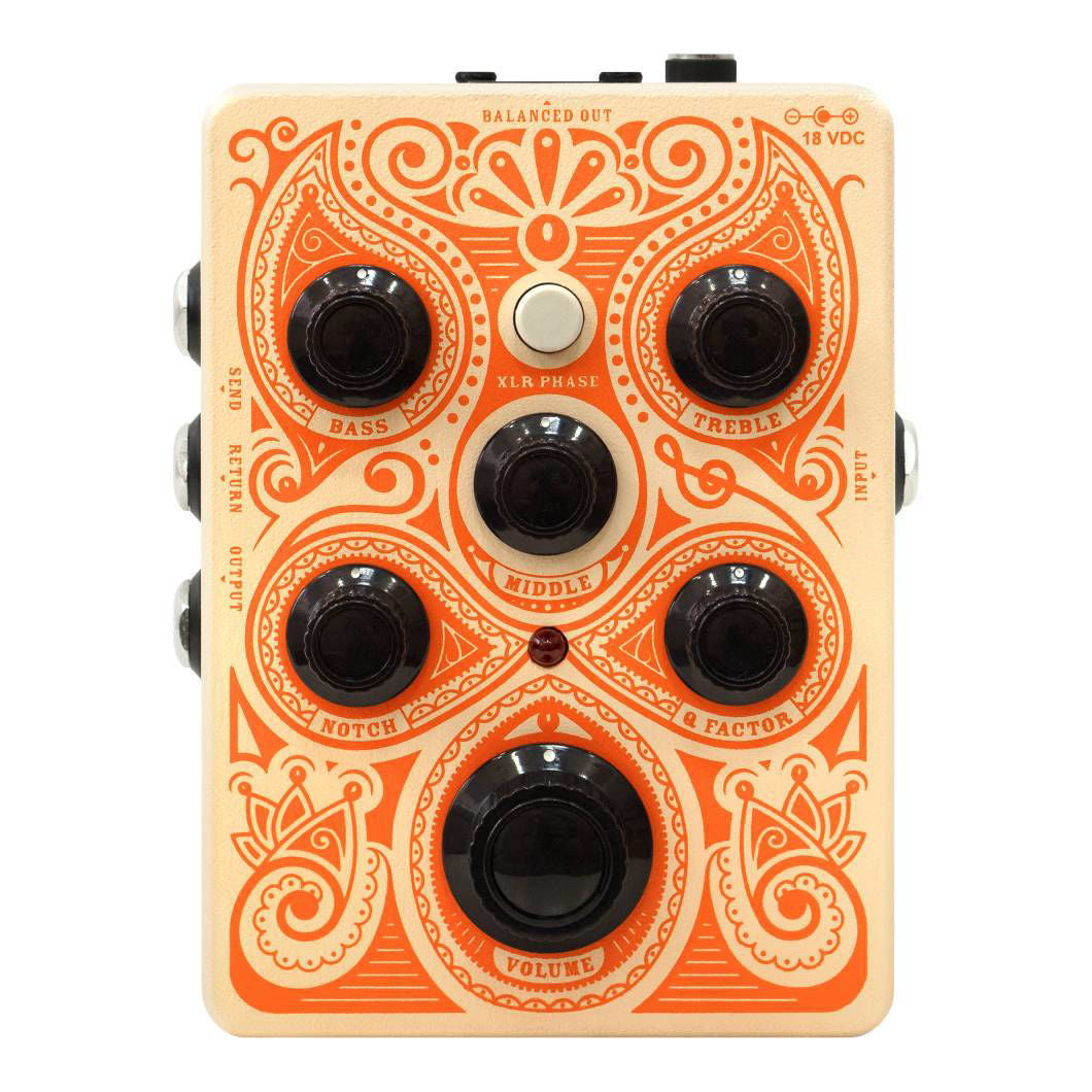Orange Acoustic Pre Amp Effects Pedal